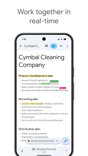 Google Docs screenshot 1