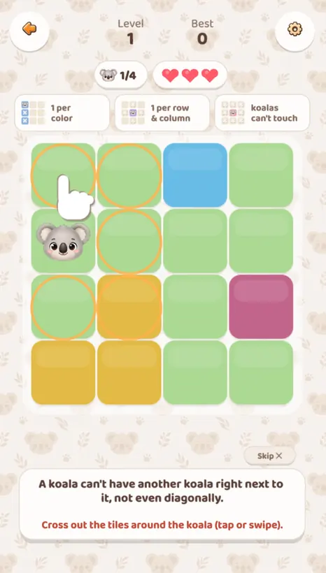 Koaladoku gameplay screenshot 1